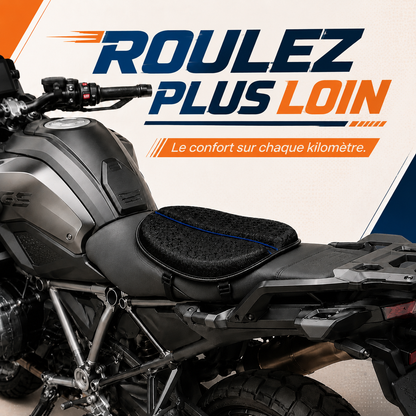 Caldea Gel Rider — Coussin de selle moto confort longue distance