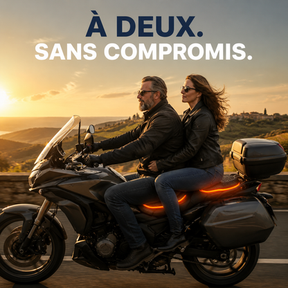Caldea Gel Rider — Coussin de selle moto confort longue distance