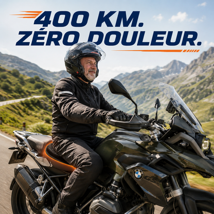 Caldea Gel Rider — Coussin de selle moto confort longue distance